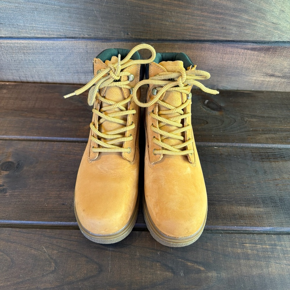 Wolverine Floorhand Waterproof 6” Gold / Wheat Work Boots Men Size 9 M Soft Toe